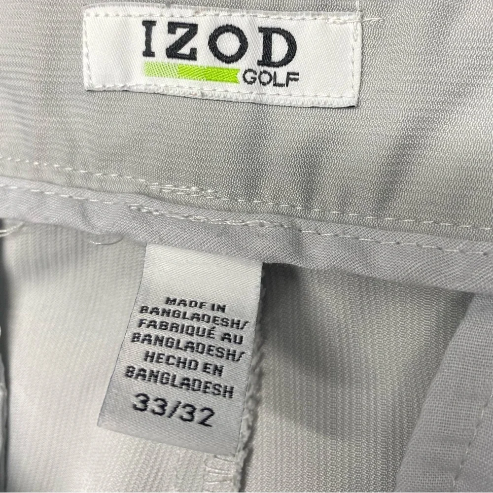 Izod Golf Pants Men’s 33W 32L Cream Color LIGHTWEIGHT GOLF CASUAL